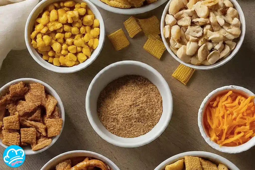 What is the chex mix seasoning made of?