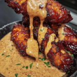 Crispy BBQ Chicken Tenders with Honey Mustard Dip